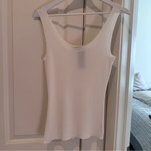 Adrianne Vittadini White Tank Top - NWOT Medium